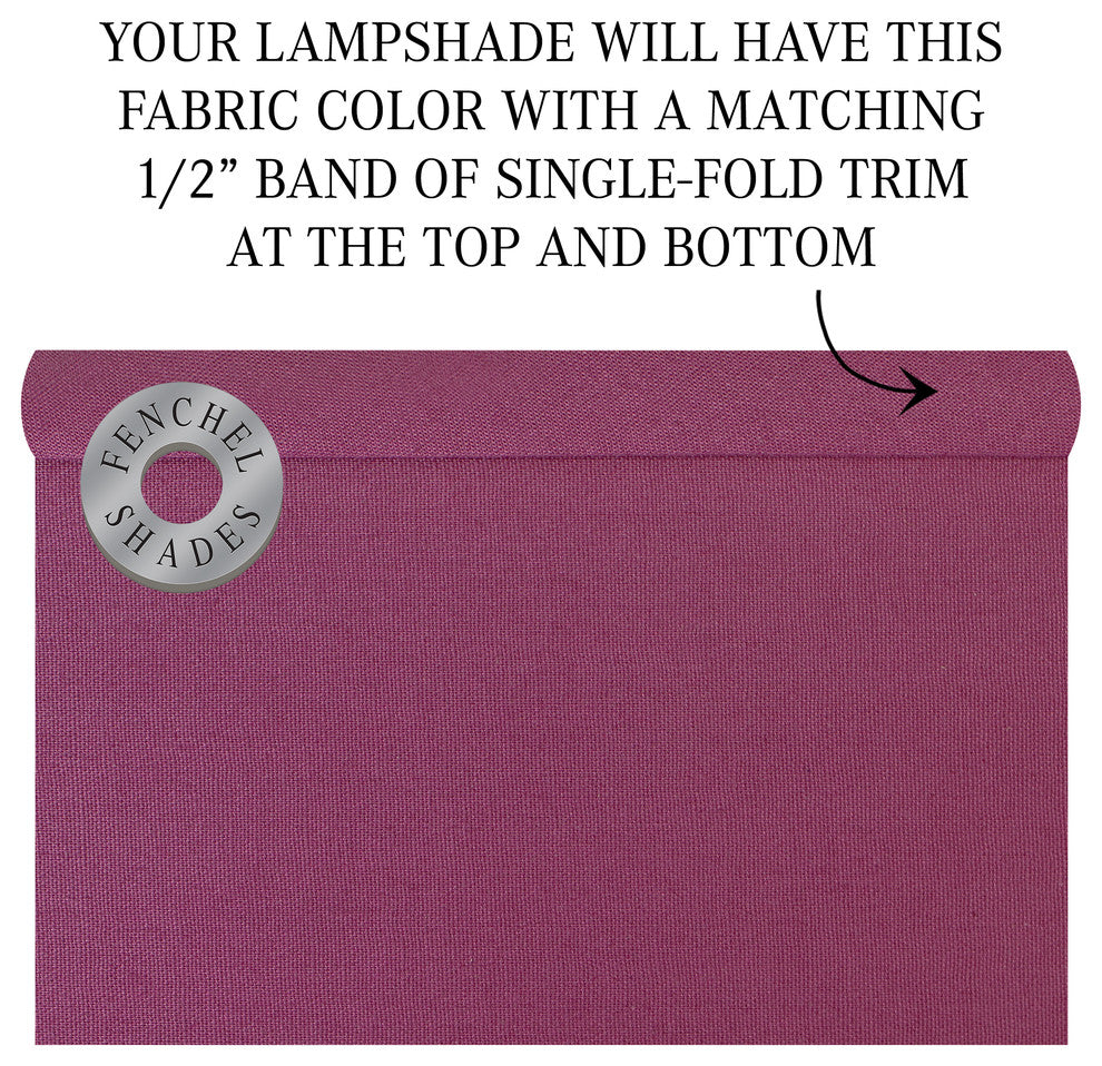 Fenchel Shades, 12"x13"x12" Spider Attachment Drum Lamp Shade, Linen