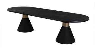 Rishi Black Rope Oval Table