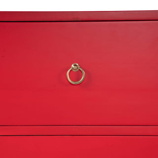 Butler Ardennes Red Campaign Chairside Chest