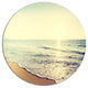 Bright Seashore During Sunset, Seashore Art Round Wall Art, 36"