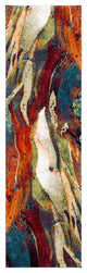 Safavieh Glacier Gla126Q Organic and Abstract Rug, Red and Green, 2'3"x8'0" Runn