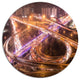 Beautiful Shanghai Traffic, Cityscape Wall Round Wall Art, 23"