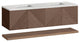 James Martin Marcello Bath Vanity, Chestnut, 72", Eternal Jasmine Pearl, Three-Hole