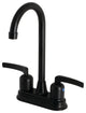 Kingston Brass KB8490EFL Centurion Bar Faucet, Matte Black