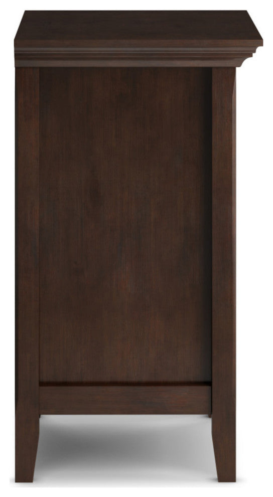 Amherst Solid Wood Bedside Table, Russet Brown
