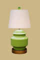 Porcelain Table Lamp, Green