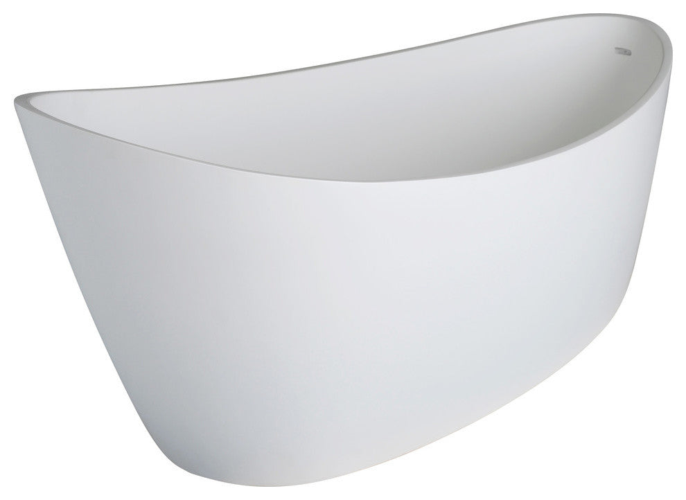 Dune Freestanding Soaker Tub II, Satin White