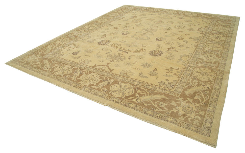 Rug N Carpet - Handwoven Oriental 10' 2" x 12' 6" Soft Oushak Area Rug