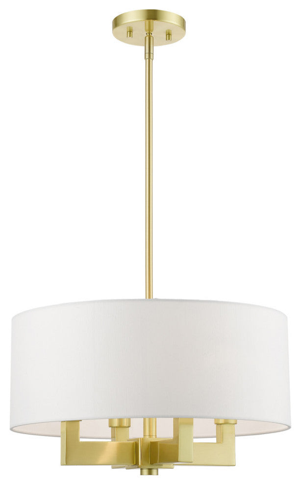 Cresthaven 4 Light Satin Brass Pendant