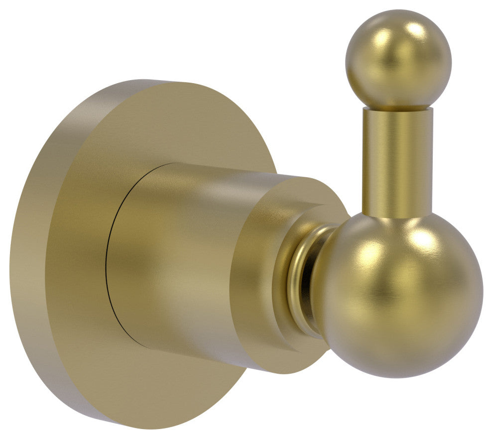 Astor Place Robe Hook, Satin Brass