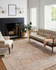Chris Loves Julia x Loloi Jules Tangerine/Mist 2'-6" x 9'-6" Area Rug