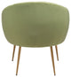 Accent Chair, Steel Metal, Fabric, Green, Gold, Lounge Cafe Lobby Hospitality
