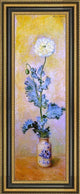 Claude Oscar Monet White Poppy Framed Premium Canvas Print, 15"x30"