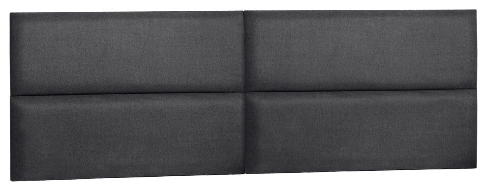 38"x 11.5" Upholstered Wall Mounted Headboard Panels, 12 PCs, Grey