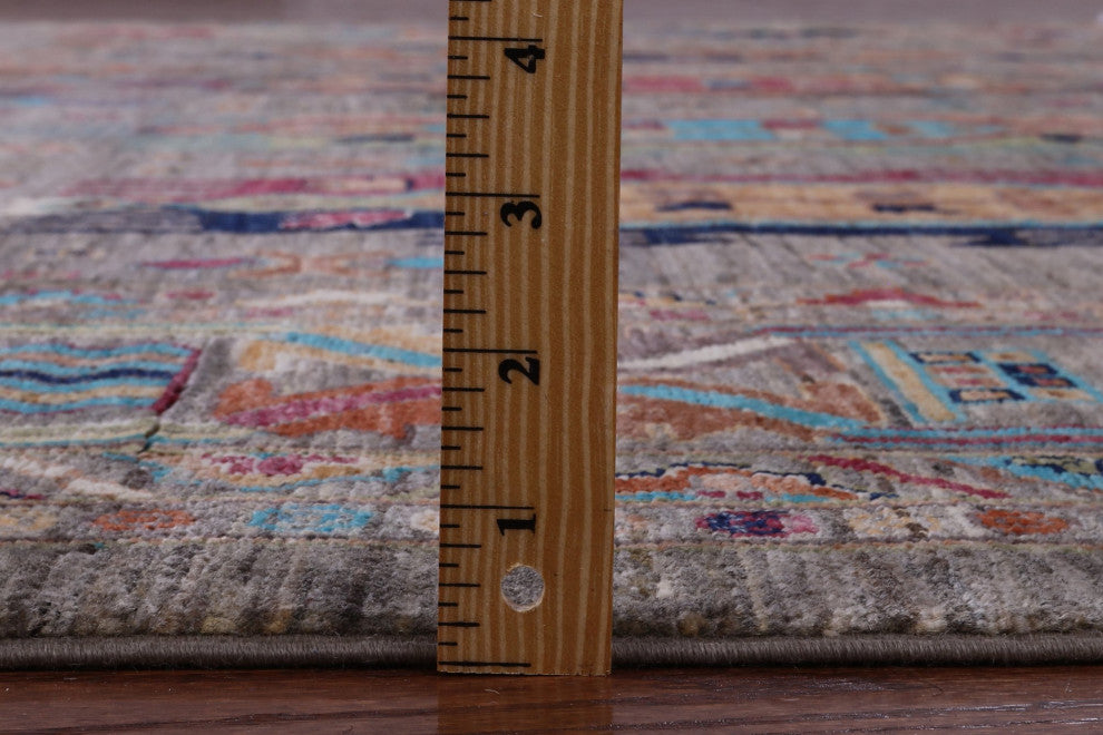 8' 2" X 9' 8" Tribal Fine Serapi Handmade Wool Rug - Q12395