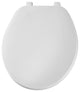 Mayfair 92B-000 Round Plastic Toilet Seat with Basic Top Tite Hinge, White