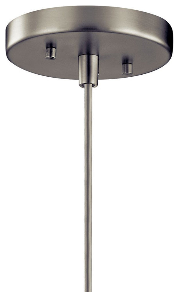 Kichler Avery 1 Light Mini Pendant, Brushed Nickel