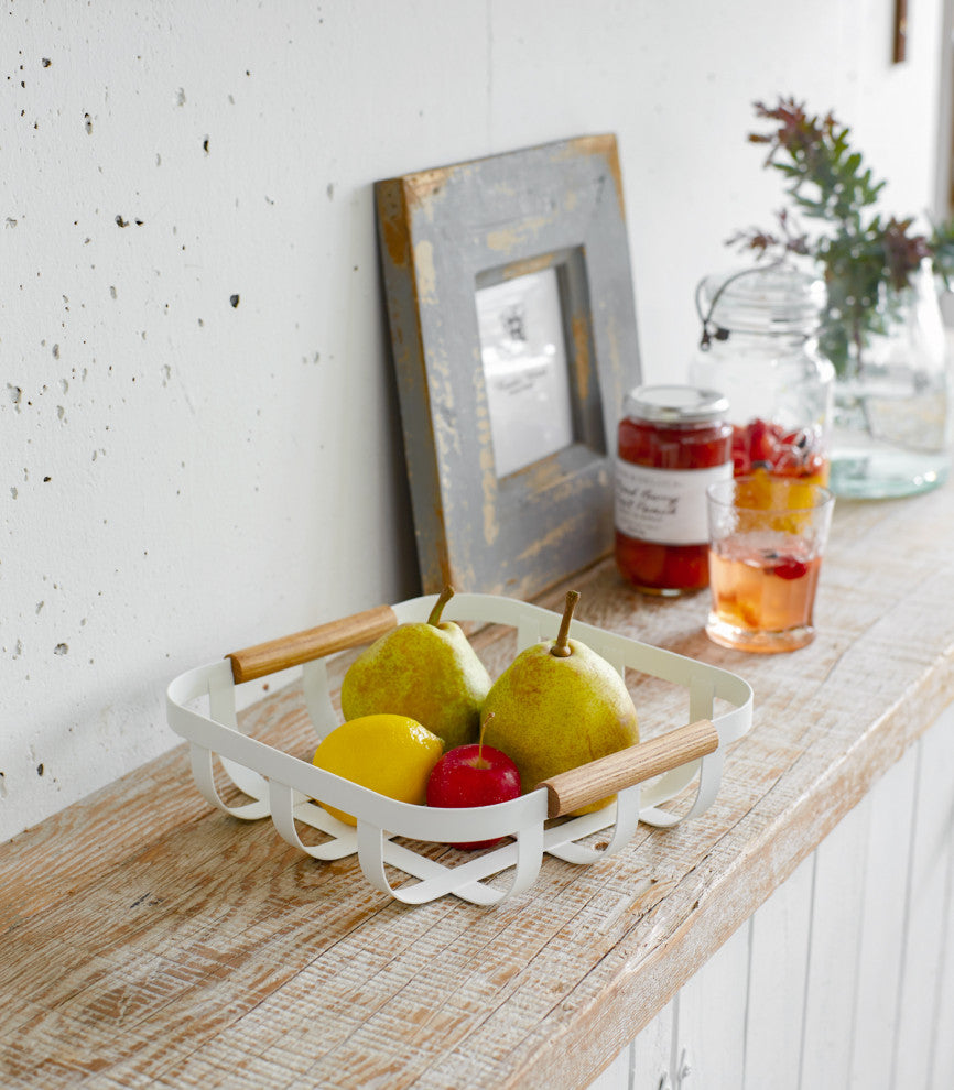 Tosca Fruit Basket, White