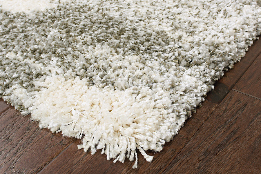 Oriental Weavers Henderson Grey/ Ivory Geometric Indoor Area Rug 3'10"X5'5"