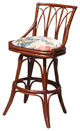 Cuba 30" Swivel Armless Barstool In Sienna With Dum Dum Natural