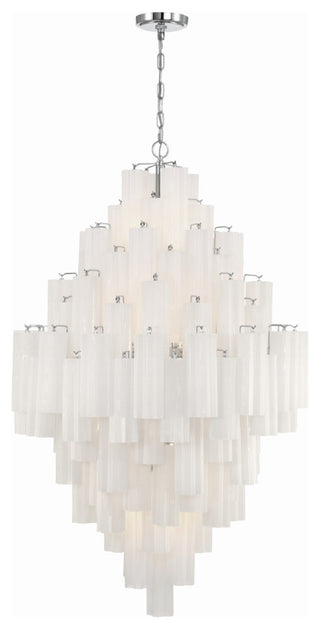Crystorama Lighting Group ADD-319-WH Addis 20 Light 31"W Crystal - Polished