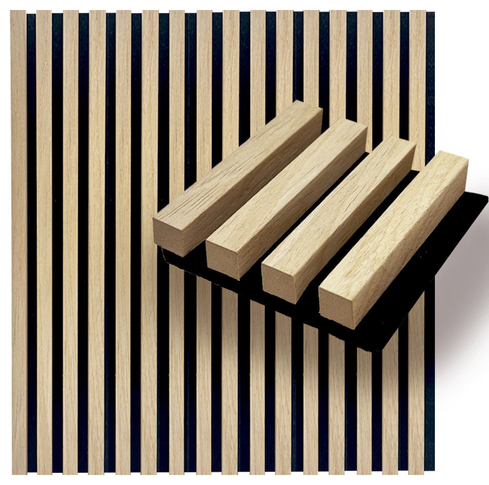 Acoustic Wood Wall Panels | Soundproof Paneling For Wall Decor, Pine, Sample, Acoustica Slim