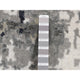 Eerie Black Abstract Design Wool and Silk Hand Knotted Runner Rug 2'6"x7'7"