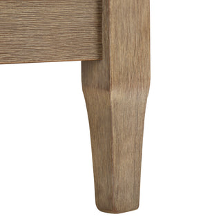 Safavieh Couture Martinique Wood Patio Armchair, Natural/Dark Brown