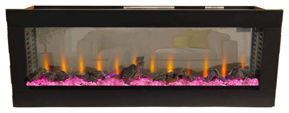Bluegrass Living 50" See Through Electric Fireplace CEFBD50H