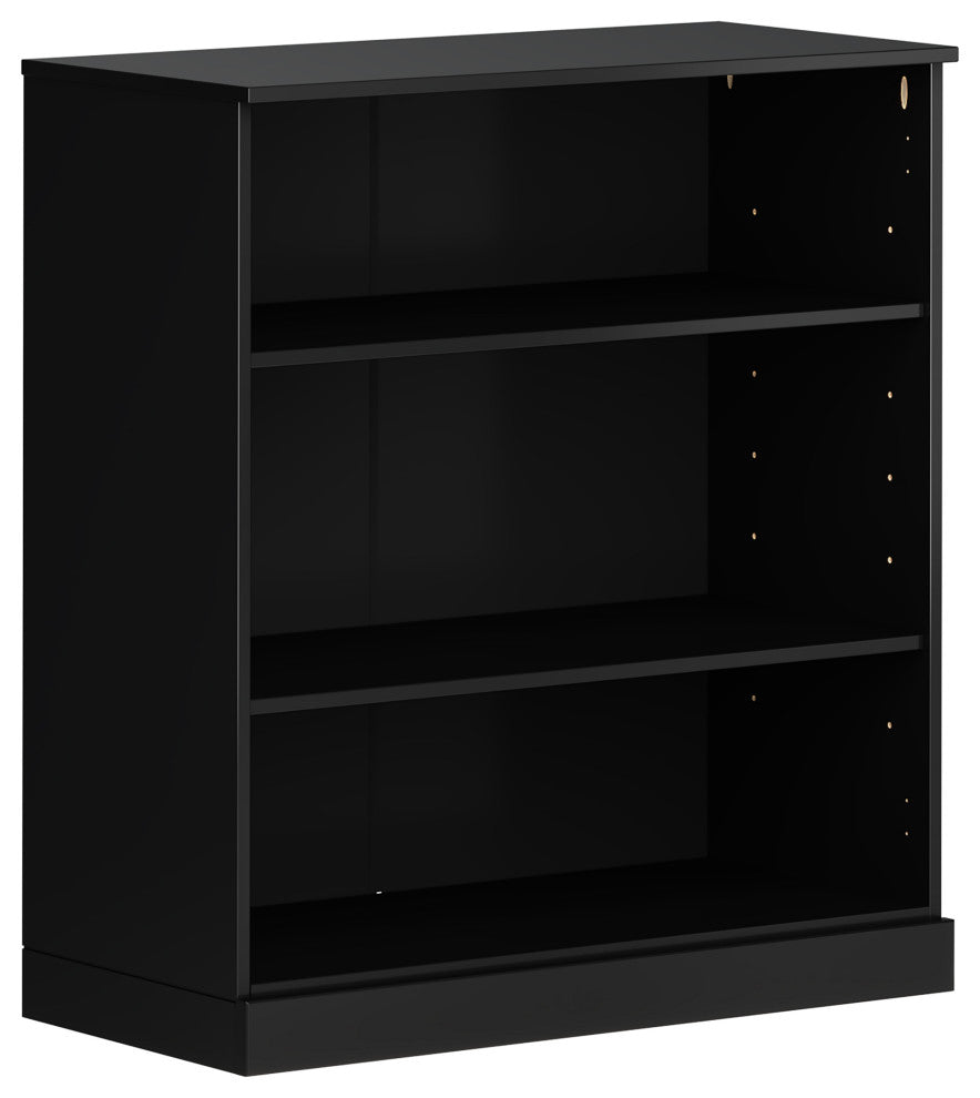 100% Solid Wood Modular Cabinet/Bookcase, Black, 32"
