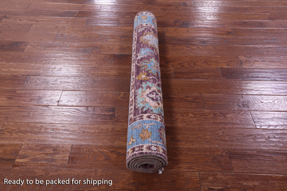 Handmade Turkish Oushak Wool Rug 4' 1" X 6' 3" - Q15338