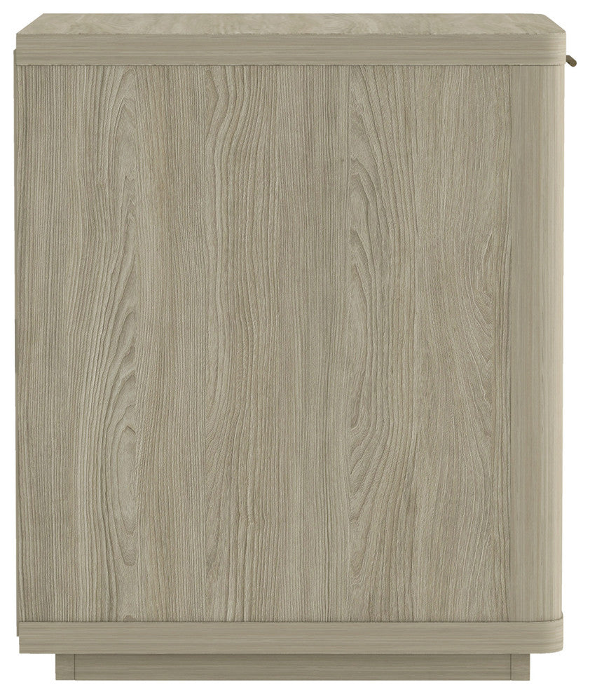 Manhattan Comfort Evelyn Nightstand, Natural, Single