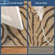 Carmel Zebra Indoor/Outdoor Rug Sand, 4'10"x7'6"