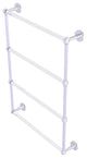 Clearview 4 Tier 24" Ladder Towel Bar with Groovy Accents, Polished Chrome