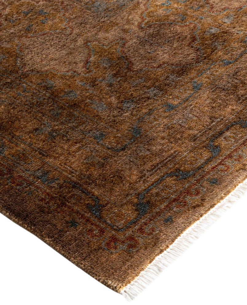 Overdyed One-of-a-Kind Hand-Knotted Area Rug Gold, 8' 3" x 10' 2"