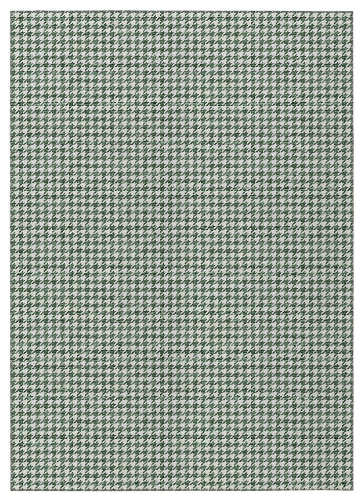 Indoor/Outdoor Hinton HN1 Green Machine Washable 5' x 7'6" Rug