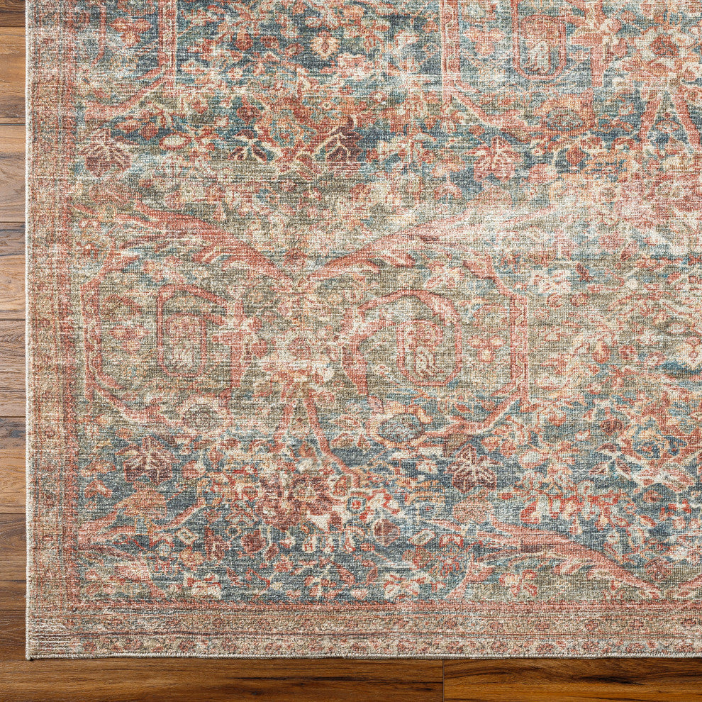 Surya + Becki Owens Marlene Machine Woven Area Rug, Charcoal, 3'11" x 5'7"