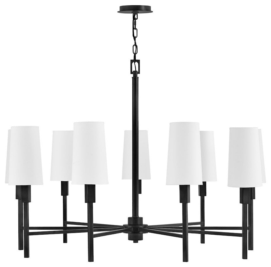 Hinkley Fenwick Large Chandelier, Black