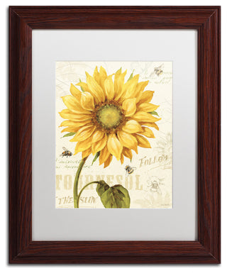 'Under the Sun I' Matted Framed Canvas Art by Lisa Audit