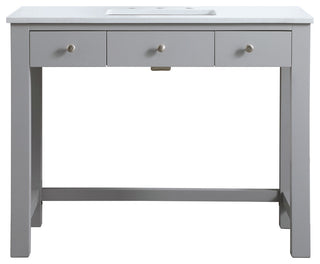 42" ADA Compliant Bathroom Vanity, Gray