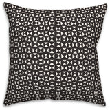 Black Triangle Pattern 18x18 Indoor/Outdoor Pillow