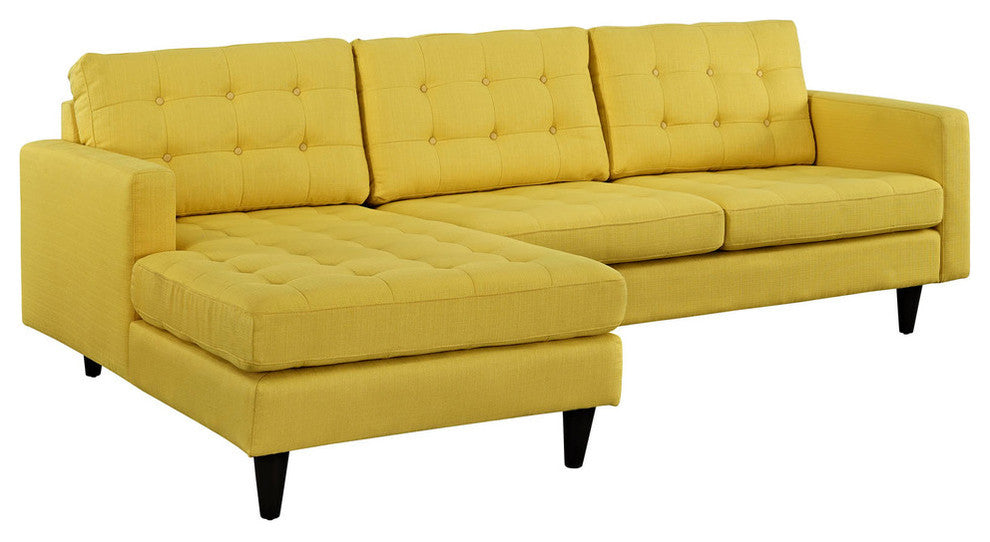 Modern Urban Contemporary Left-Arm Sectional Sofa, Sunny Fabric