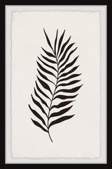 "Black Fern Leaf" Framed Painting Print, 20x30