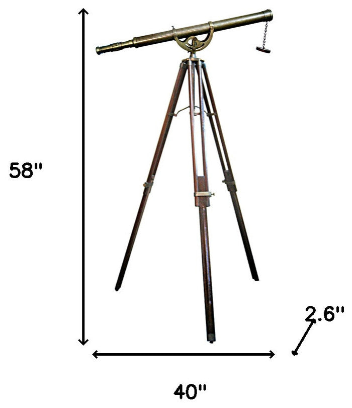 2.6"x40"x58" Telescope With Stand