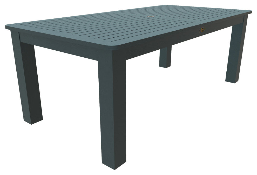 Rectangular 42x84 Table, Weathered Acorn, Nantucket Blue