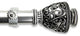 Virginia Curtain Rod 1" 48-84", Satin Nickel