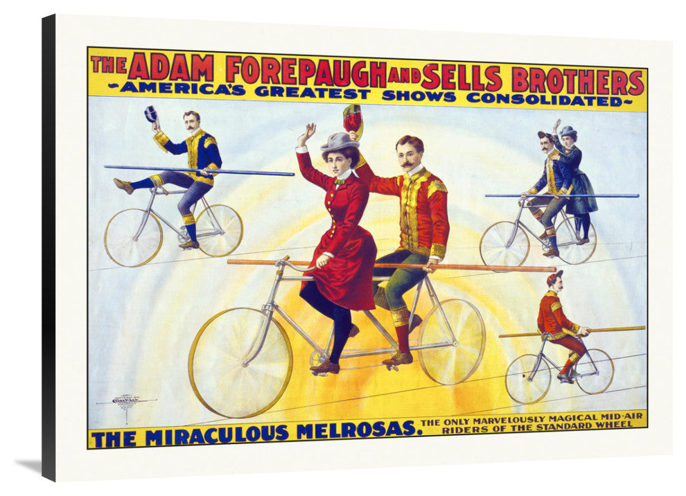 America's Greatest Shows Consolidated, The Miraculous Melrosas, 40x29