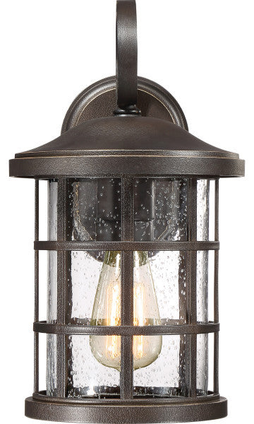 Crusade 1-Light Outdoor Lantern, Earth Black