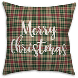Merry Everything & Happy Always, Buffalo Check Plaid 18x18 Throw Pillow Cover