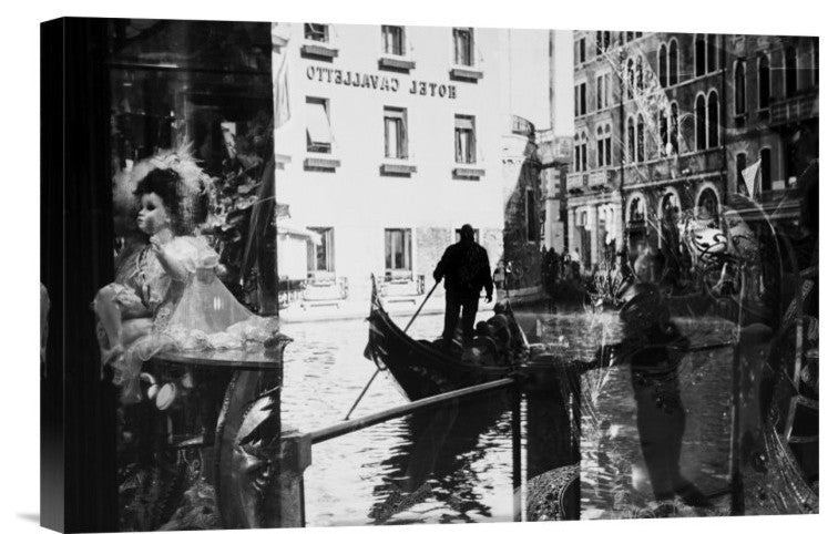 "Venice Reflections" Stretched Canvas Giclee by Sasa Krusnik, 18x12"